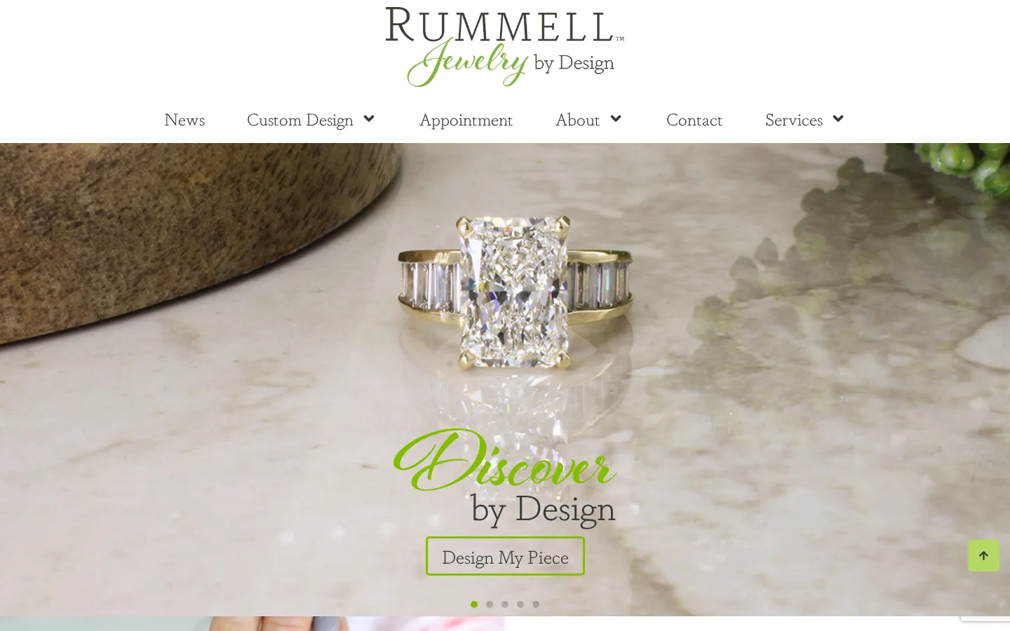 Captured website of RUMMELL Jewelry