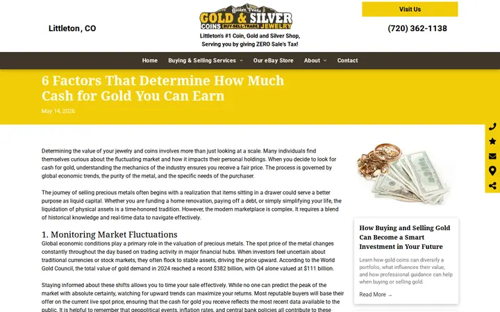 /6-factors-that-determine-how-much-cash-for-gold-you-can-earn — Golden Peaks Coin, Gold & Silver