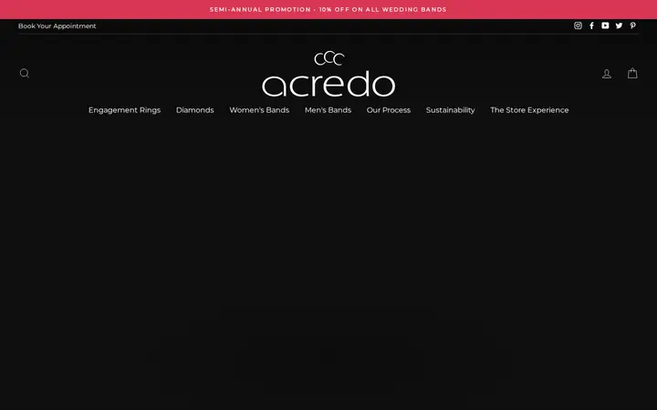 Website of acredo