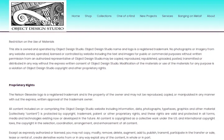 /legal-notices — Object Design Studio