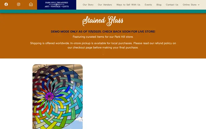 /product-category/stained-glass — Park Hill Treasures
