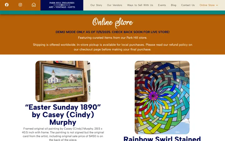/online-store — Park Hill Treasures