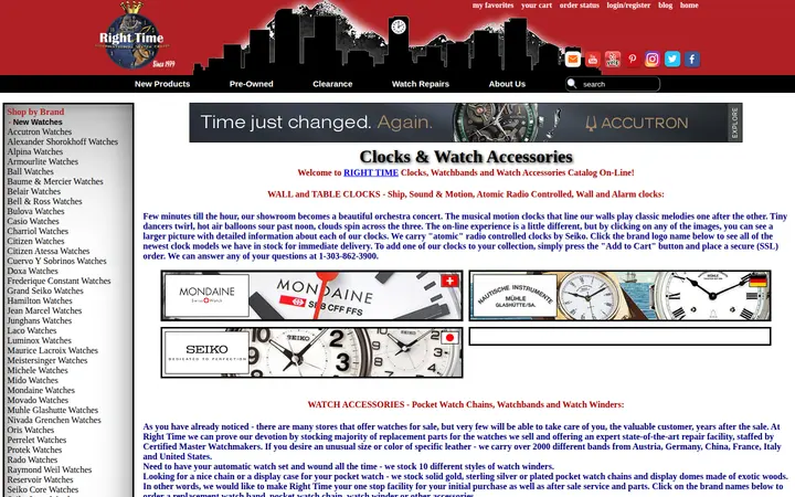 /rt/clocks.htm — Right Time Watches & Jewelry