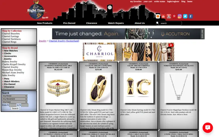 /rt/charriol/charrioljewelry.htm — Right Time Watches & Jewelry