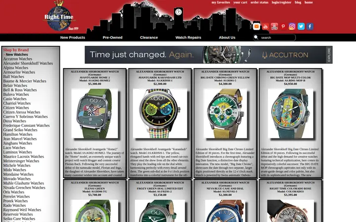 /rt/newest_arrivals.htm — Right Time Watches & Jewelry
