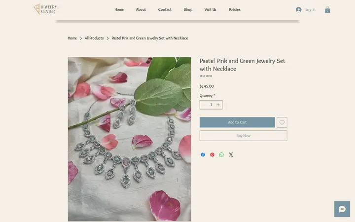 /product-page/pastel-pink-and-green-jewelry-set-with-necklace — Jewelry Center