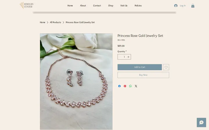 /product-page/princess-rose-gold-jewelry-set — Jewelry Center