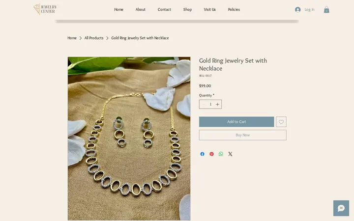 /product-page/goldy-ring-jewelry-set-with-necklace — Jewelry Center