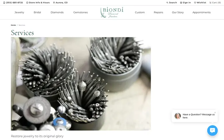 /pages/services — Biondi Diamond Jewelers