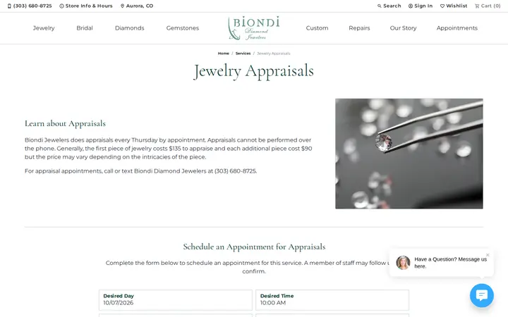 /services/jewelry-appraisals — Biondi Diamond Jewelers