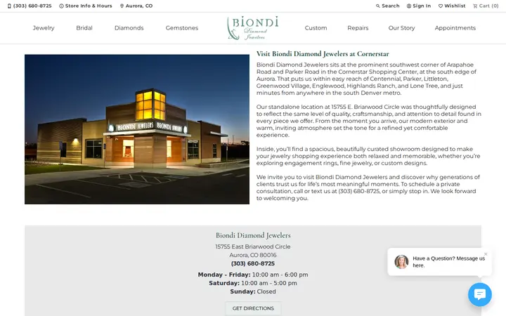 /pages/our-location — Biondi Diamond Jewelers