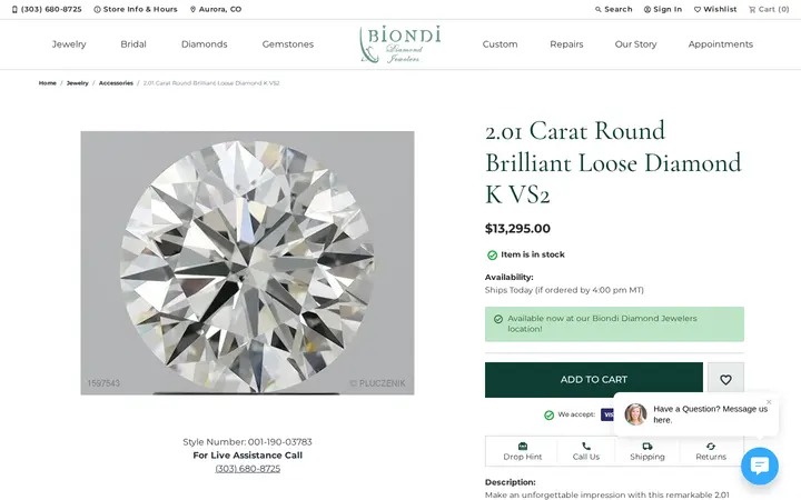 /jewelry-details/accessories/201-carat-round-brilliant-loose-diamond-k-vs2/2112813 — Biondi Diamond Jewelers