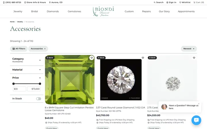 /jewelry/accessories — Biondi Diamond Jewelers