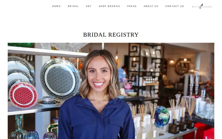 /bridal — White Peacock