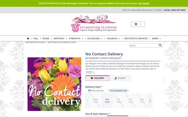 /product/dc1000120/no-contact-delivery — Westminster Flowers and Gifts