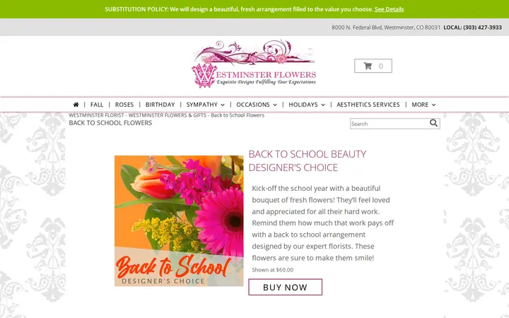 /back-to-school-flowers — Westminster Flowers and Gifts