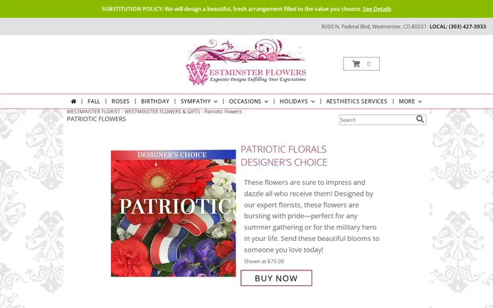 /patriotic-flowers — Westminster Flowers and Gifts