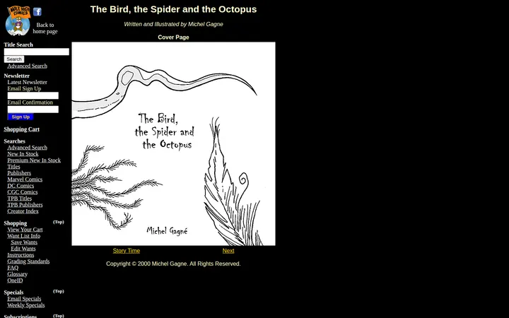 /storytime/mgagne/birdspider/cover.html — Mile High Comics - Jason Street Mega Store