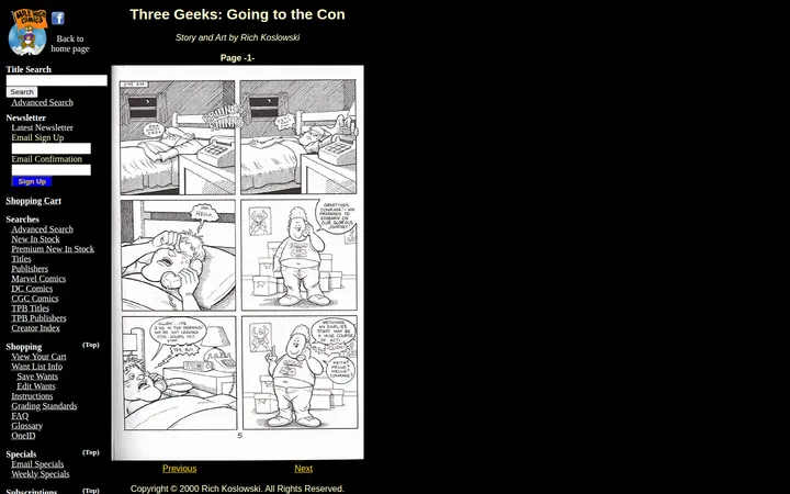 /storytime/geeks/goingcon/page1.html — Mile High Comics - Jason Street Mega Store