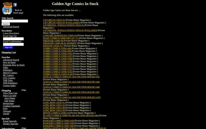 /golden-age-fiction-house-magazines.html — Mile High Comics - Jason Street Mega Store