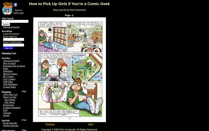 /storytime/geeks/howto/page1.html — Mile High Comics - Jason Street Mega Store