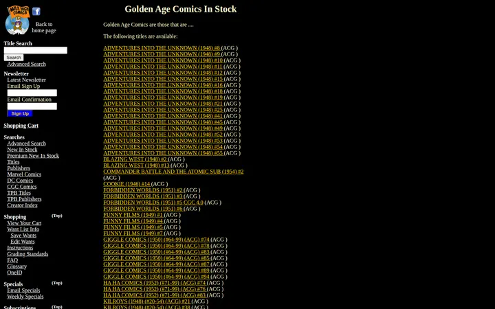 /golden-age-acg.html — Mile High Comics - Jason Street Mega Store