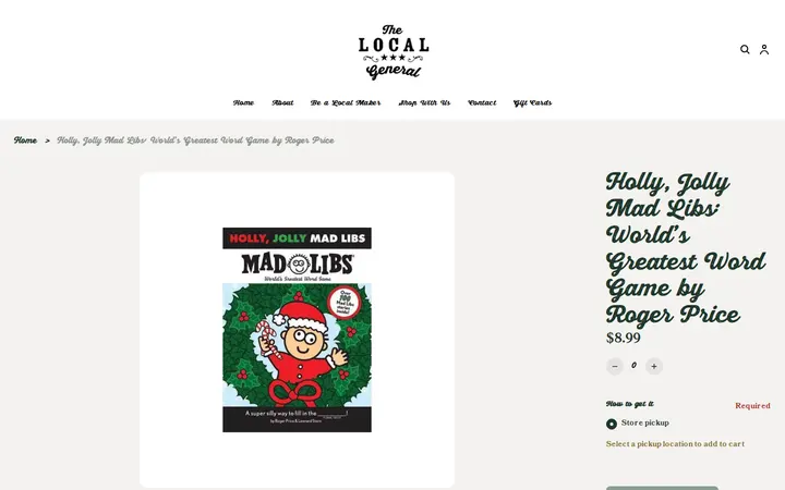 /product/holly-jolly-mad-libs-world-s-greatest-word-game-by-roger-price/CDKSNHOGDRVUQPB3JYPJ4CTV — The Local General