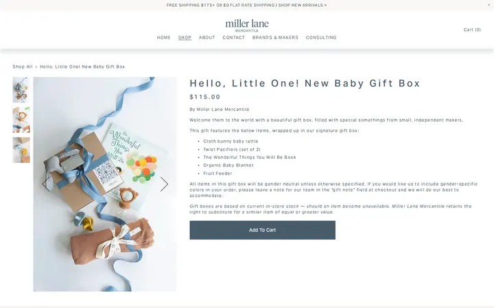 /shop-all/p/hello-little-one-new-baby-gift-box — Miller Lane Mercantile