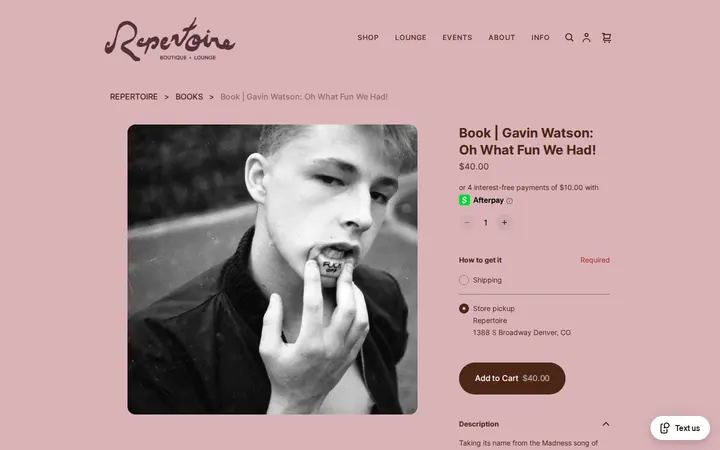/product/book-gavin-watson-oh-what-fun-we-had-/UXBMKUB5KZBOMFZT65GQCJ3N — Repertoire