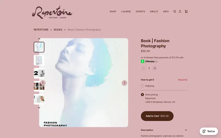 /product/book-fashion-photography/WN6N6K7NX4CQYVTW2J4F5Z4M — Repertoire