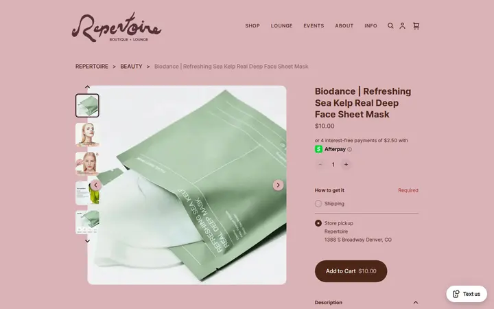 /product/biodance-refreshing-sea-kelp-real-deep-face-sheet-mask/3YFZGBE4KAL4FAKVDO52QDW3 — Repertoire
