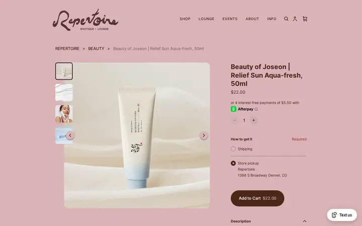 /product/beauty-of-joseon-relief-sun-aqua-fresh-50ml/H6MLSBIJA7LBSS6N4IUS4WHY — Repertoire