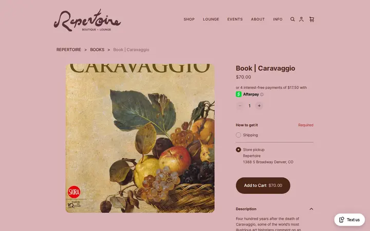 /product/book-caravaggio/7VQUHWZWNNQRSMXL5B5NZ7DK — Repertoire