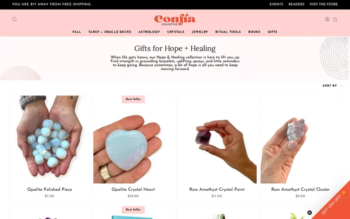 /collections/gifts-by-need-healing — Confía Collective