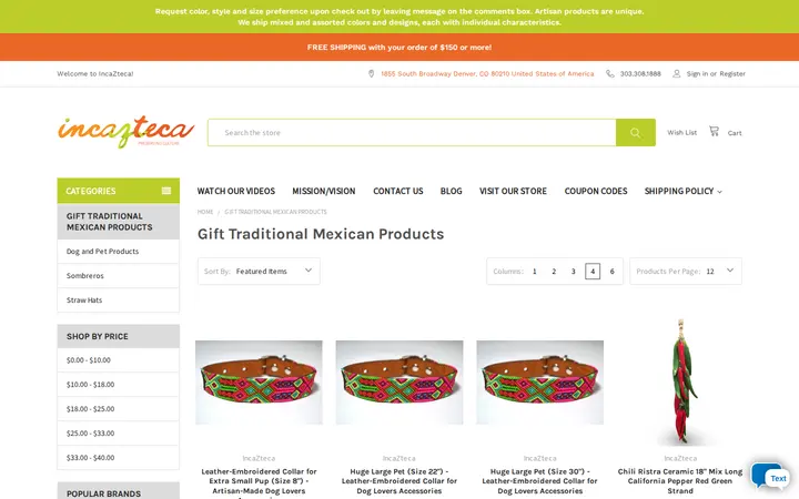 /gift-traditional-mexican-products — Incazteca, Inc.