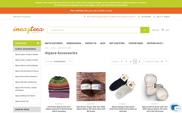 /alpaca-accessories — Incazteca, Inc.