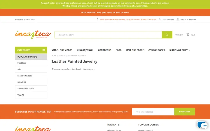 /leather-painted-jewelry — Incazteca, Inc.