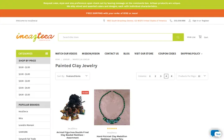 /painted-clay-jewelry — Incazteca, Inc.