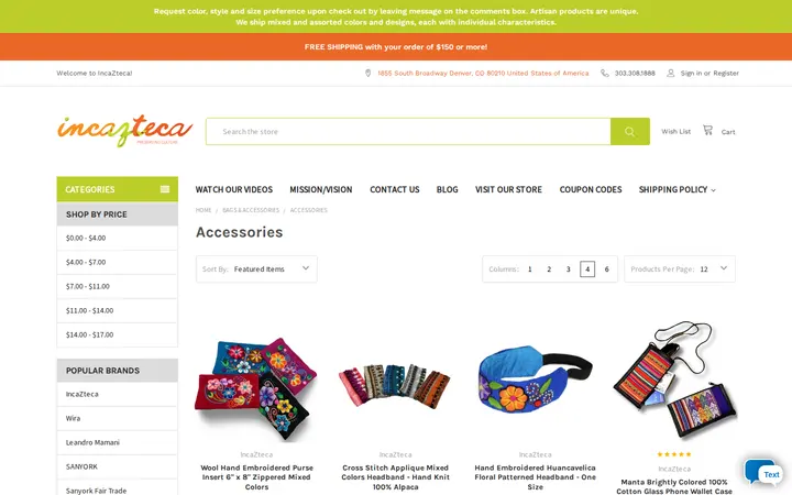 /accessories — Incazteca, Inc.