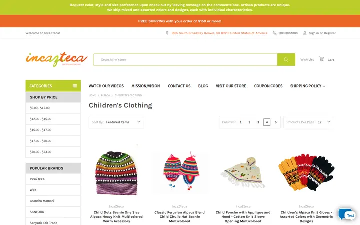 /childrens-clothing — Incazteca, Inc.