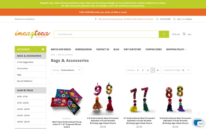 /bags-accessories — Incazteca, Inc.