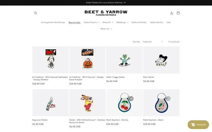 /collections/new-arrivals — Beet & Yarrow Florist