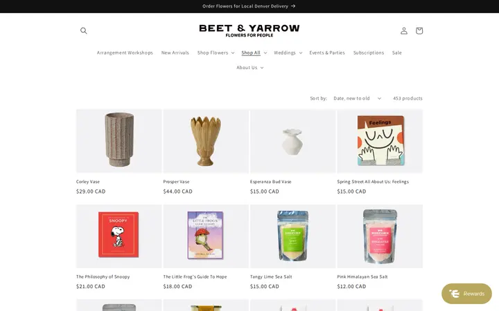 /collections/all — Beet & Yarrow Florist