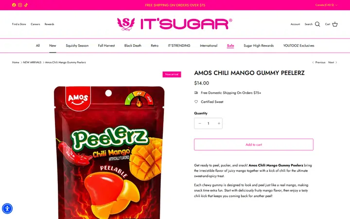 /collections/new-arrivals/products/amos-gummy-peelerz-chili-mango-6oz — IT'SUGAR Denver Pavilions