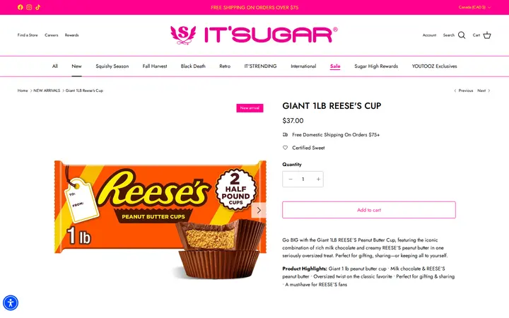 /collections/new-arrivals/products/giant-1lb-reeses-cup — IT'SUGAR Denver Pavilions