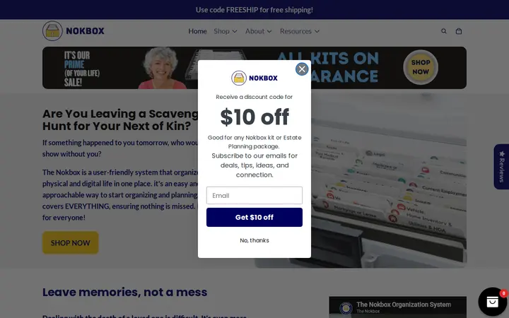 Website of The Nokbox