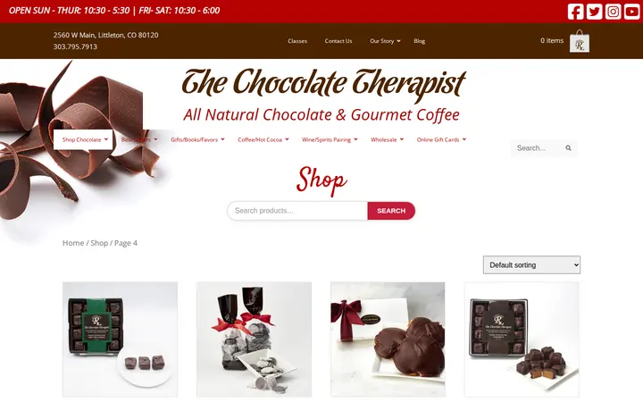 /shop/page/4 — The Chocolate Therapist