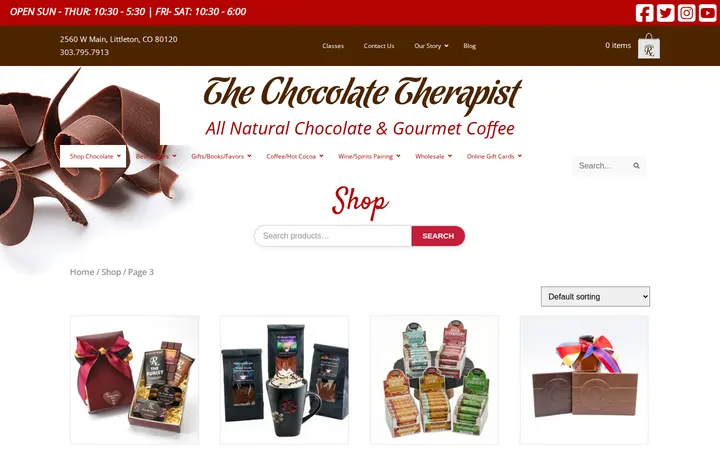 /shop/page/3 — The Chocolate Therapist