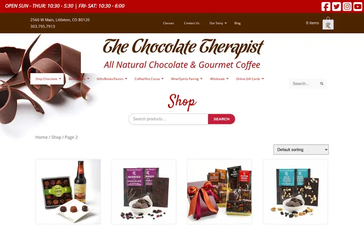 /shop/page/2 — The Chocolate Therapist
