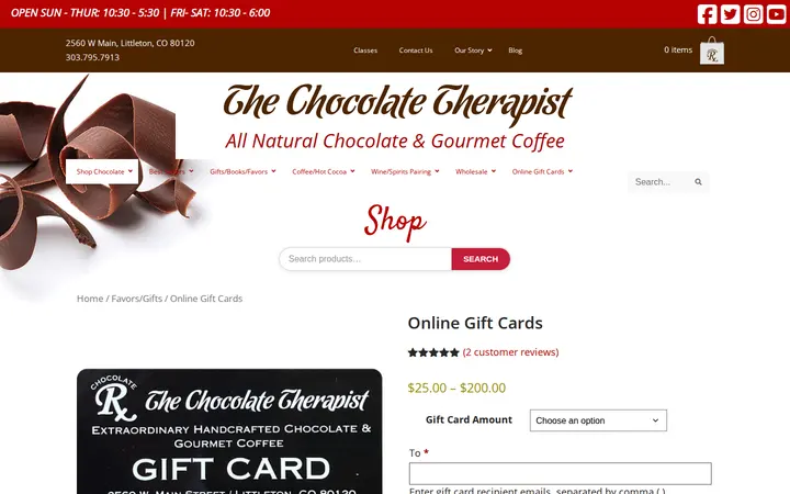 /product/chocolate-therapist-online-gift-cards — The Chocolate Therapist